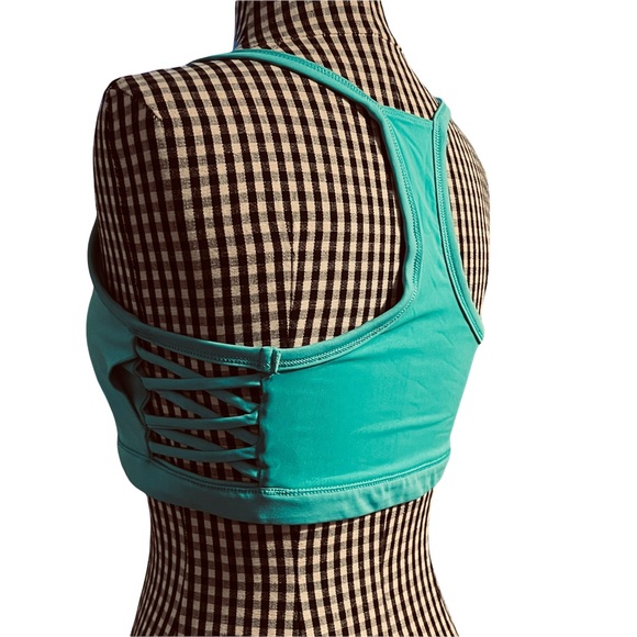 FABLETICS Sports Bra ~ Racer Back ~Teal ~ Size Medium - Picture 4 of 4